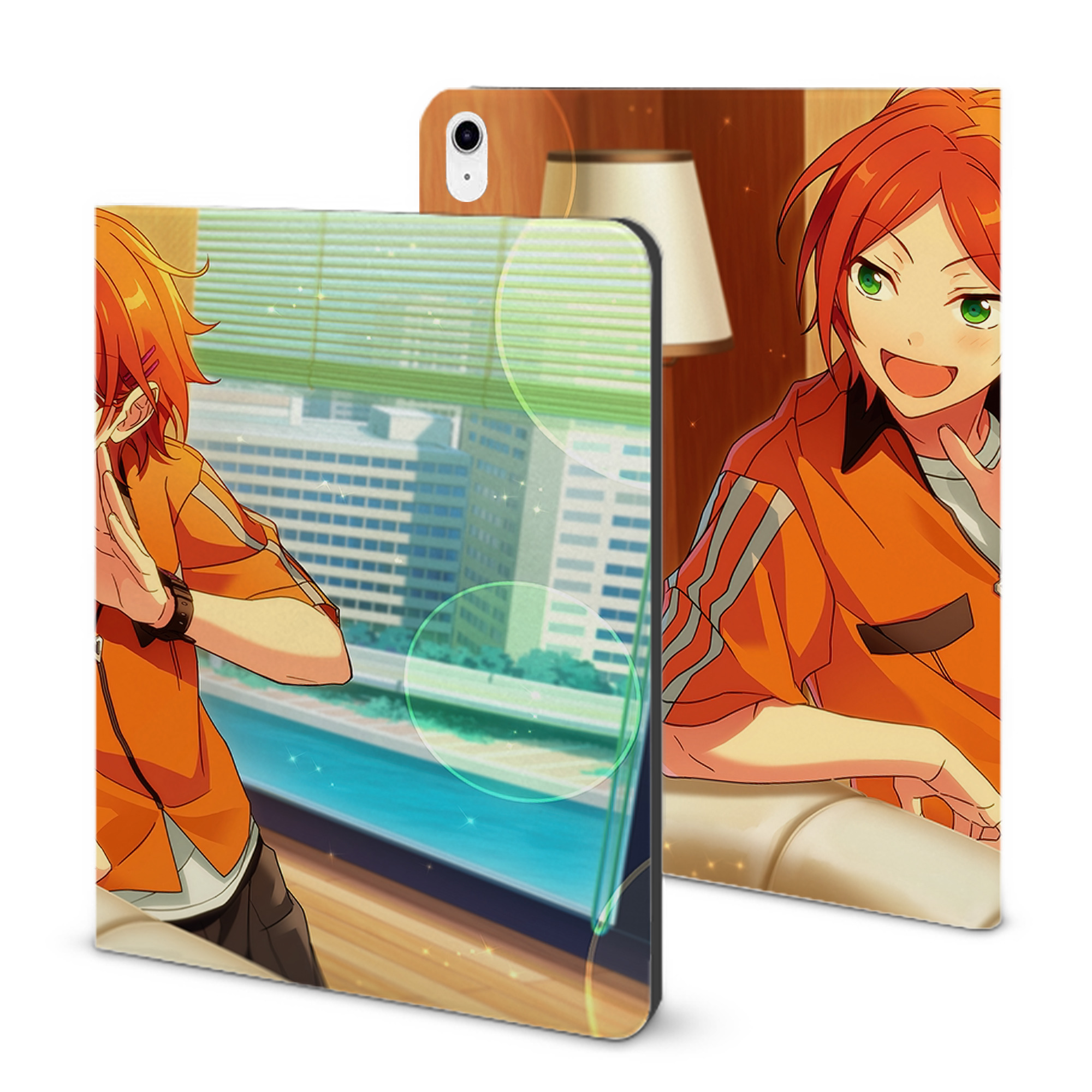 （画像用） あんさんぶるスターズ! Ensemble Stars IPad ケース ブック型 PUレザー TPU 耐衝撃 軽量 薄型 ペン収納なし 全面保護 IPad 各モデル対応
